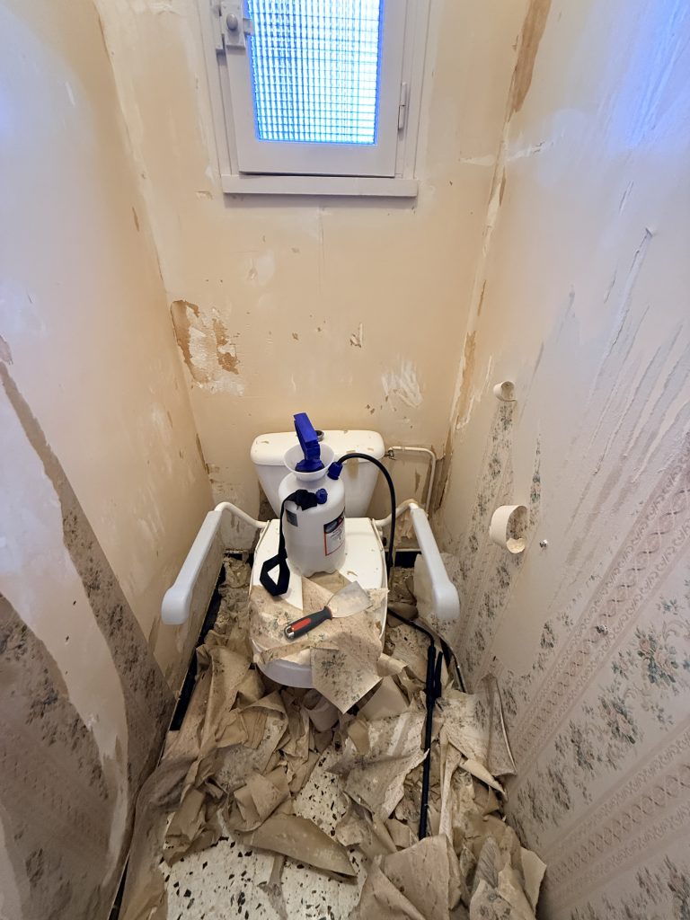 Rénovation sanitaire à Tours — avant travaux