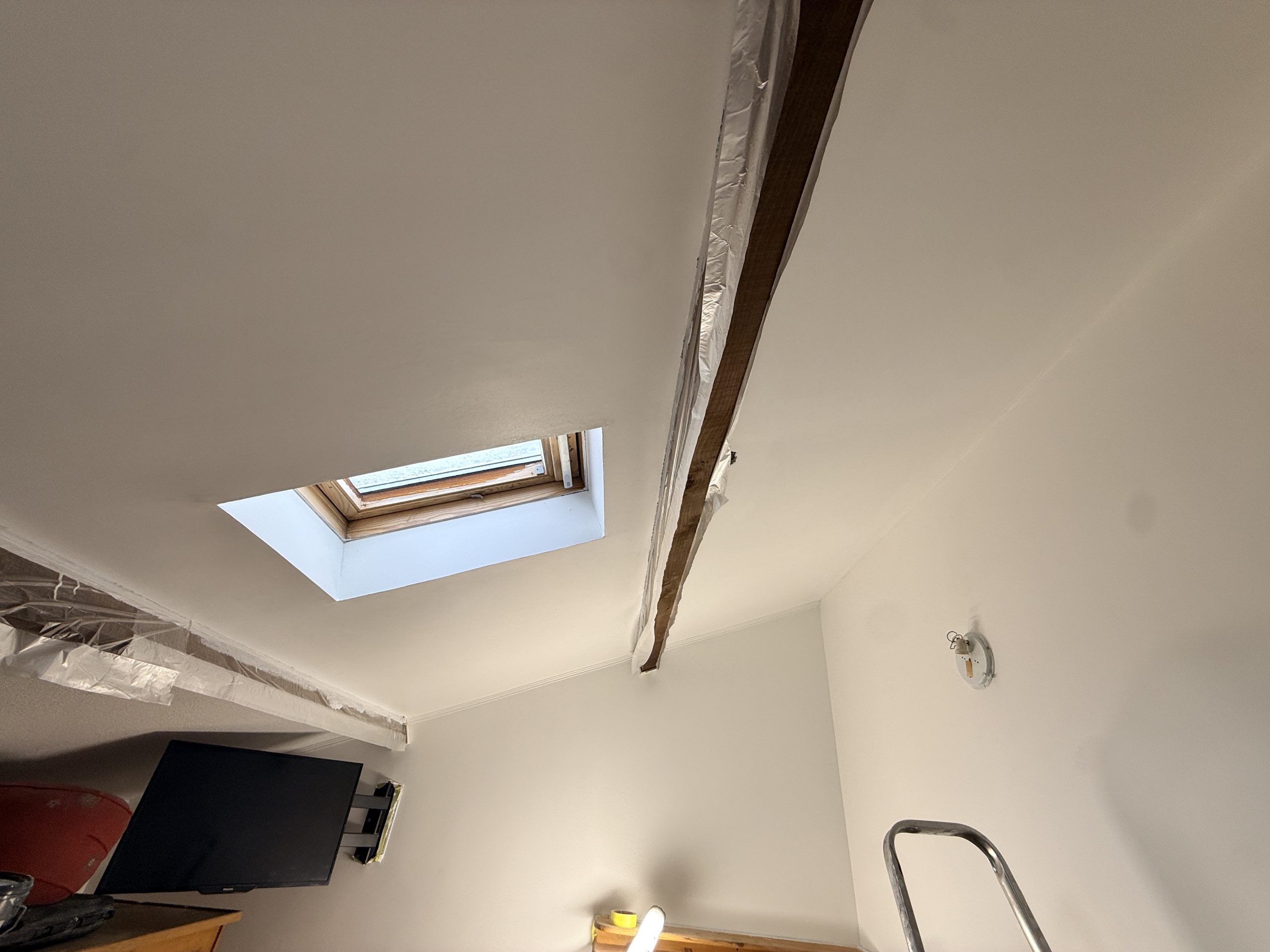 Mezzanine en cours de finition