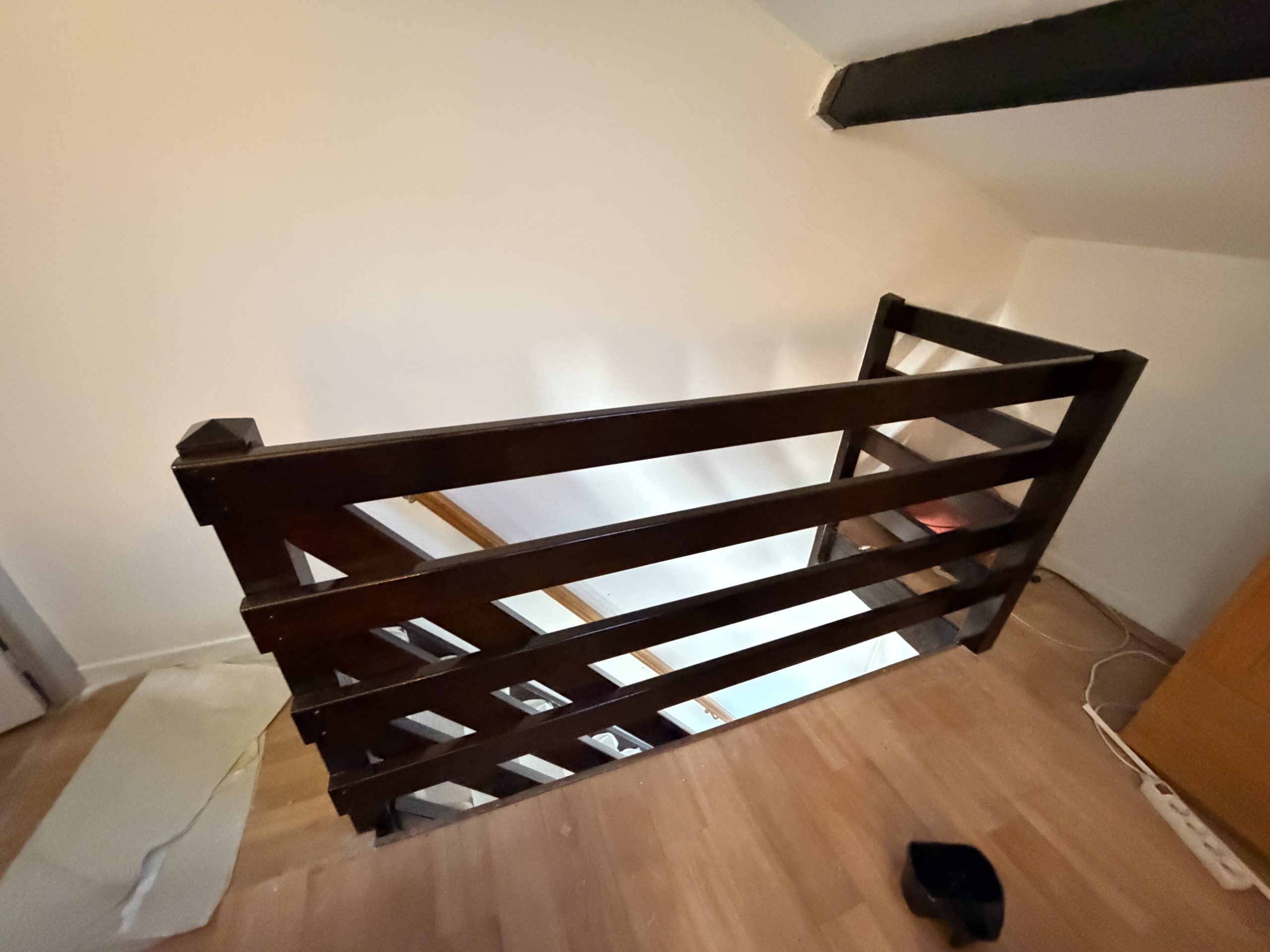 Mise en peinture de la rambarde