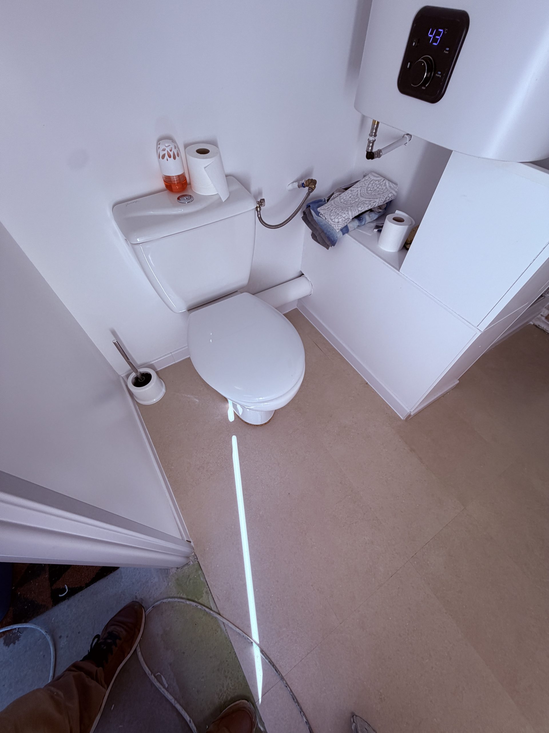 WC et salle de bain réunis résultat final Frontignan