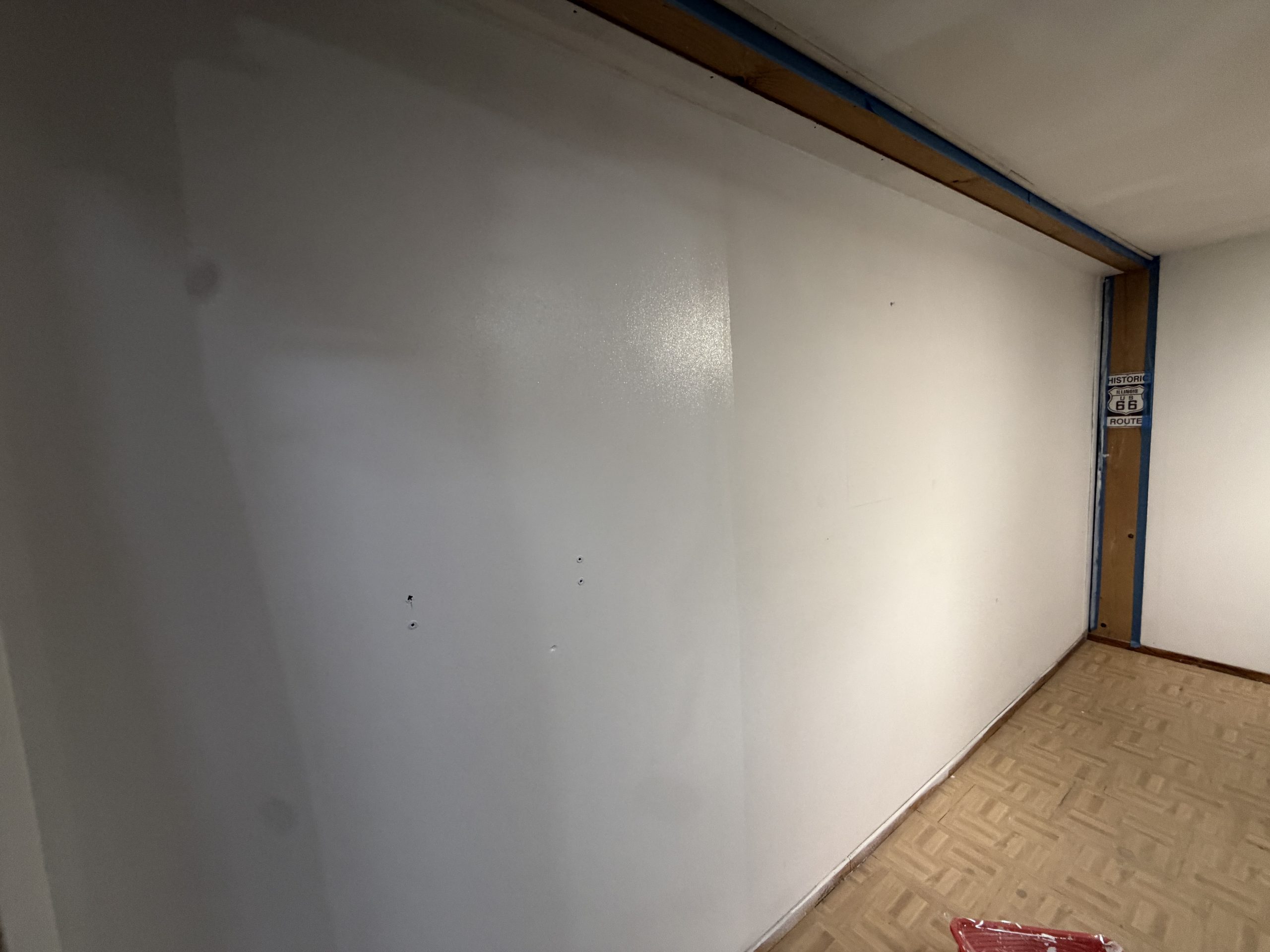 Mise en peinture blanc velours du plafond