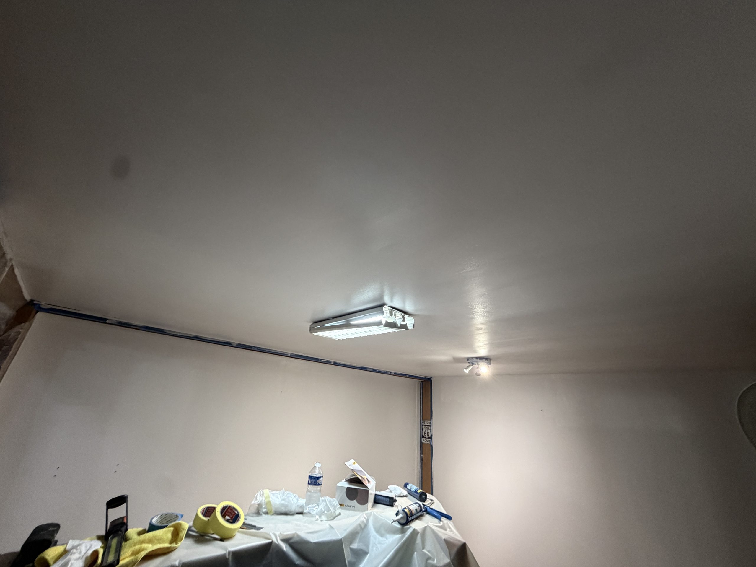 Peinture des surfaces terminée