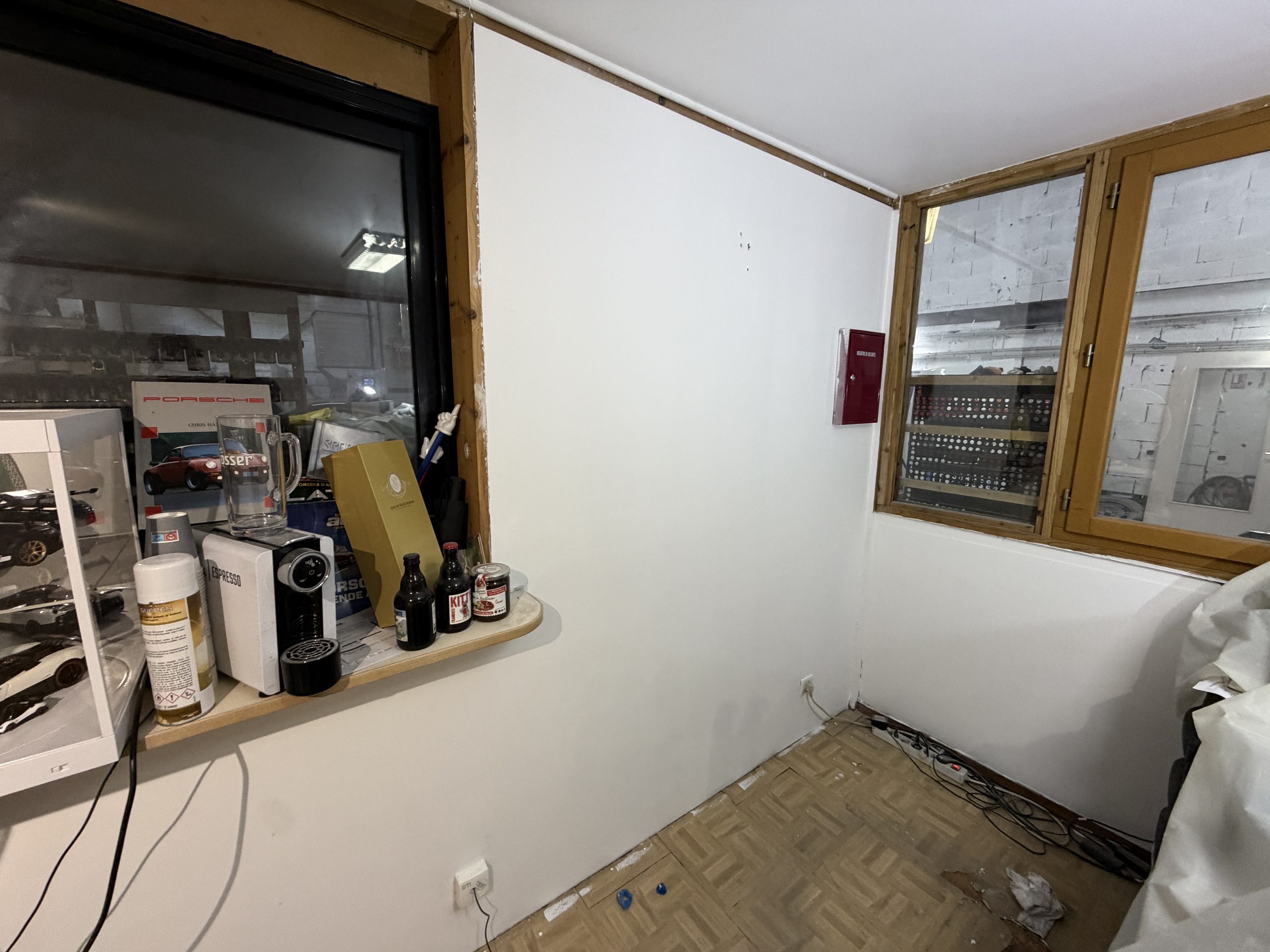 Plafond et murs finis