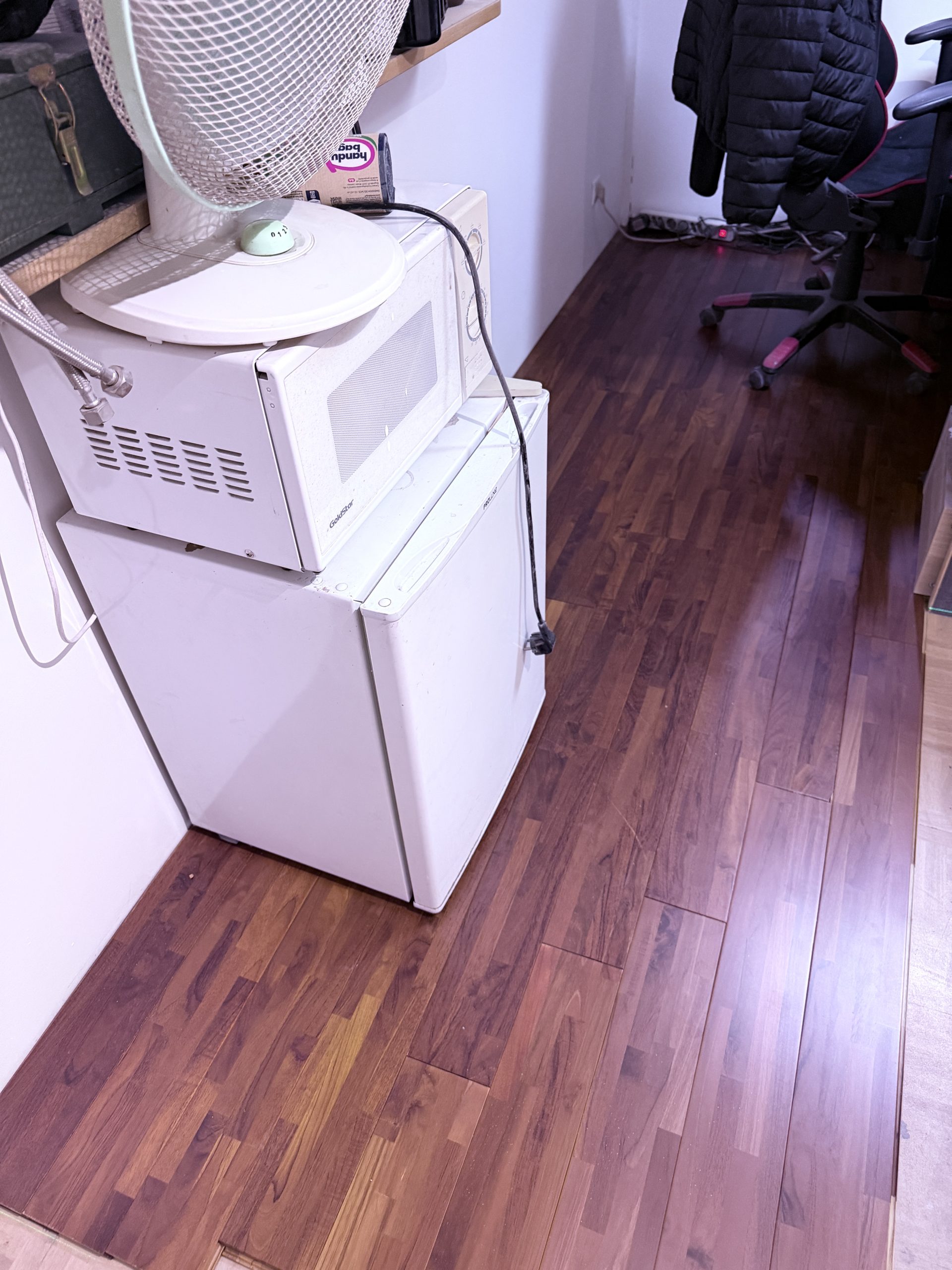 Parquet du bureau terminé
