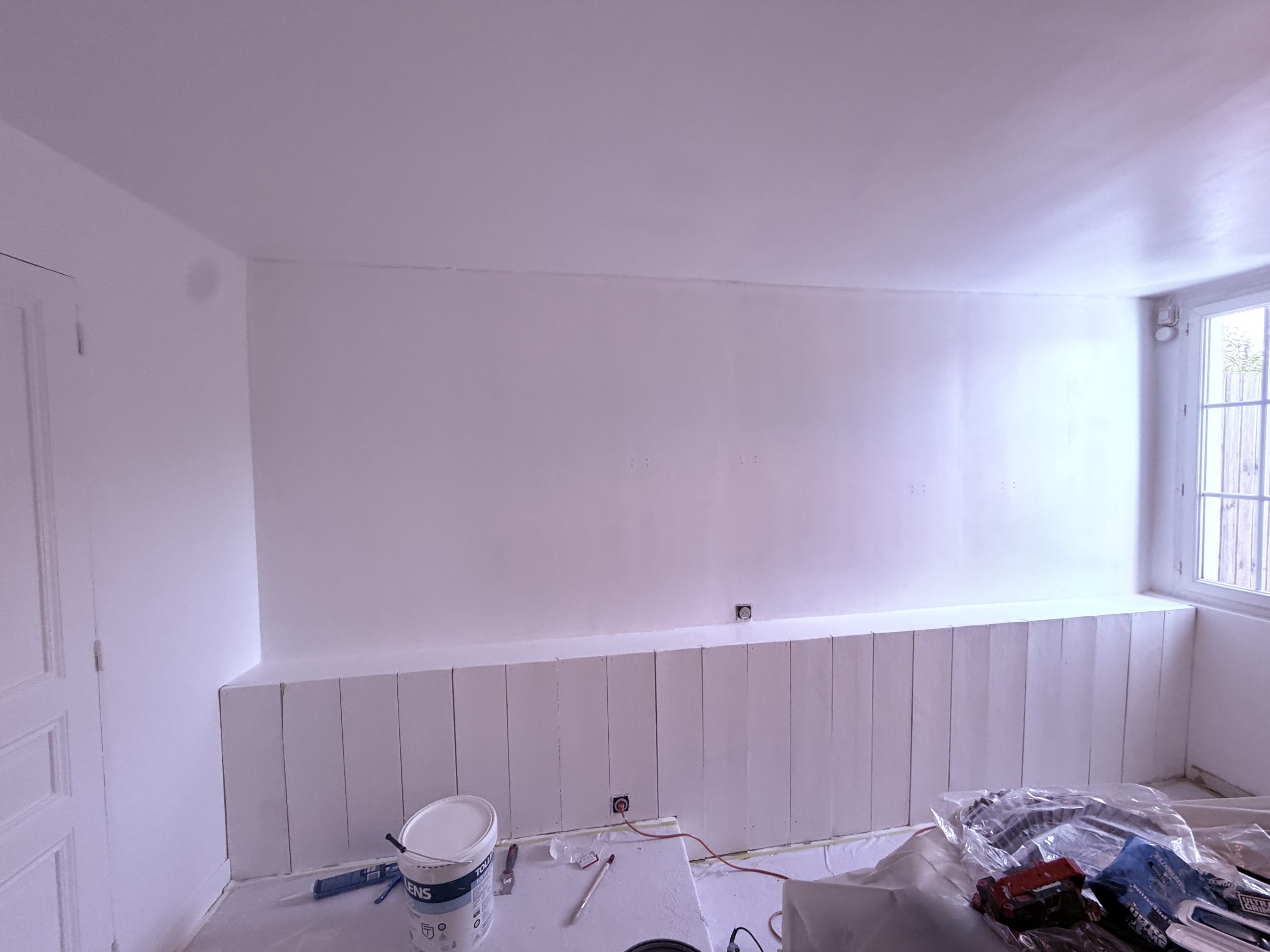 Rendu uniforme du blanc velours