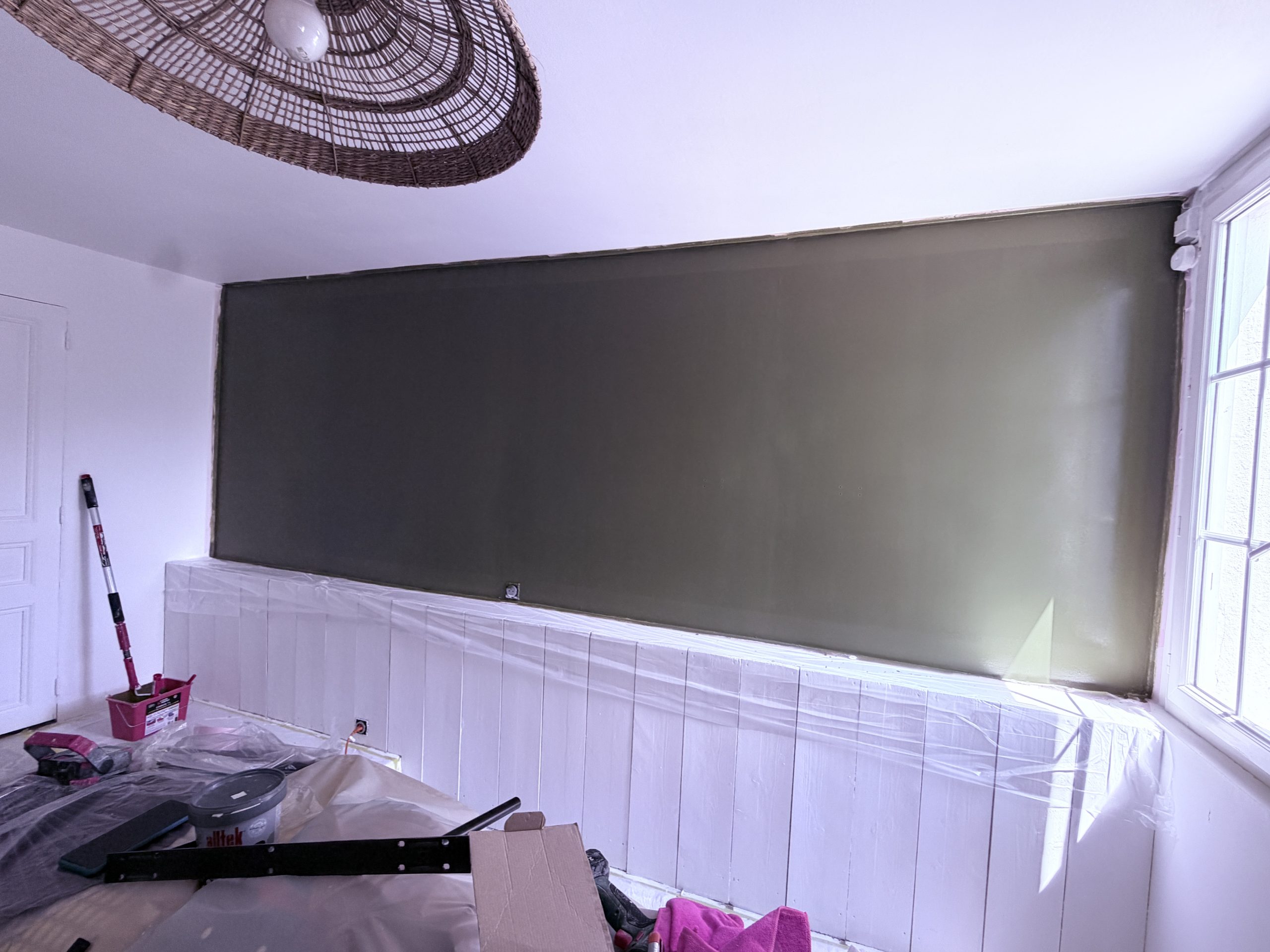 Mur d'accent terminé